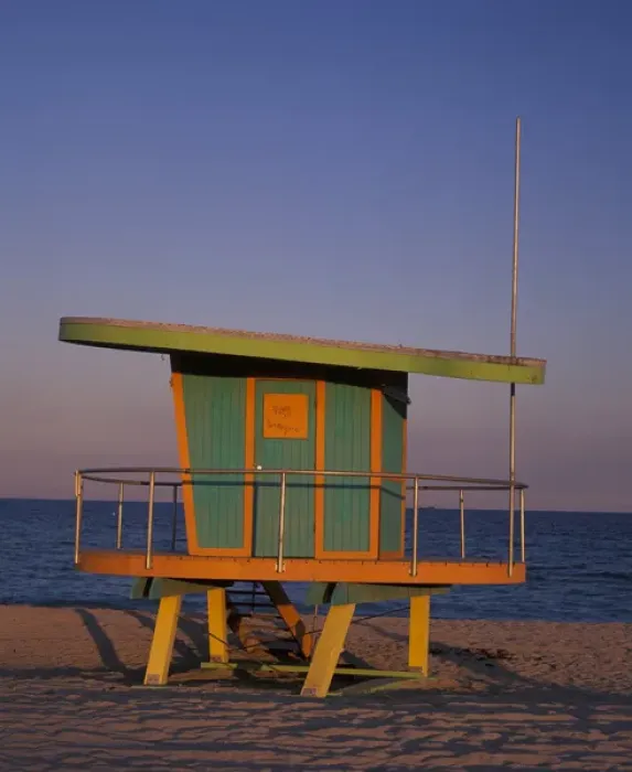 Framed Print : N. A. USA, Florida, Miami, South Beach. Lifeguard station (Medium Format) Framed Print : N. A. USA, Florida, Miami, South Beach. Lifeguard station (Medium Format)