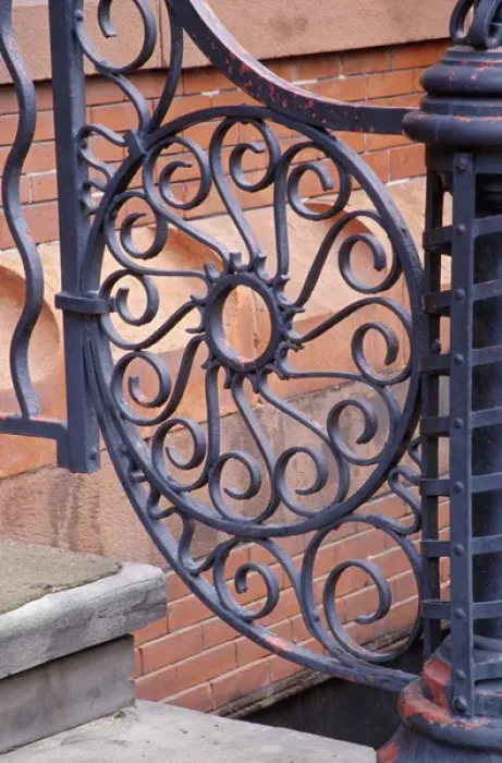 Framed Print : N. A. USA, Georgia, Savannah. Ornate wrought iron detail on Factors Walk Framed Print : N. A. USA, Georgia, Savannah. Ornate wrought iron detail on Factors Walk