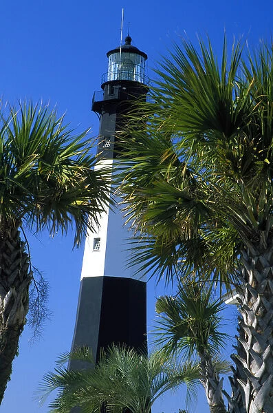 N. A. USA, Georgia, Savannah. Tybee Island lighthouse