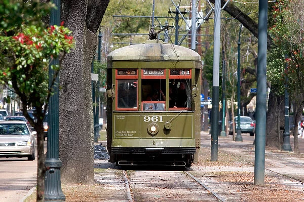 N. A. USA, Louisiana, New Orleans. Street car trolley