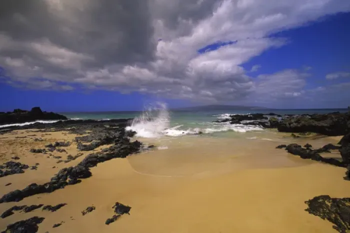 Framed Print : N. A. USA, Maui, Hawaii. Secret Beach Cove