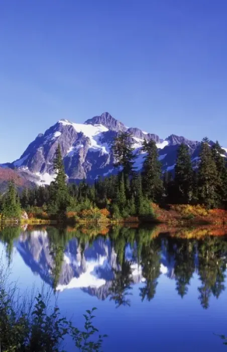 Framed Print : N. A. USA, Washington, Mt. Baker & Snoqualmie NF, Mt. Shuksan Reflected in Picture Lake Framed Print : N. A. USA, Washington, Mt. Baker & Snoqualmie NF, Mt. Shuksan Reflected in Picture Lake