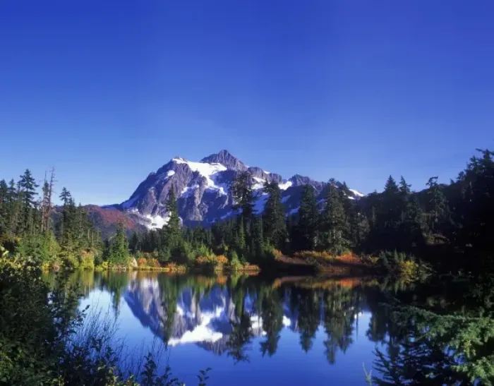 Framed Print : N. A. USA, Washington, Mt. Baker & Snoqualmie NF, Mt. Shuksan Reflected in Picture Lake Framed Print : N. A. USA, Washington, Mt. Baker & Snoqualmie NF, Mt. Shuksan Reflected in Picture Lake