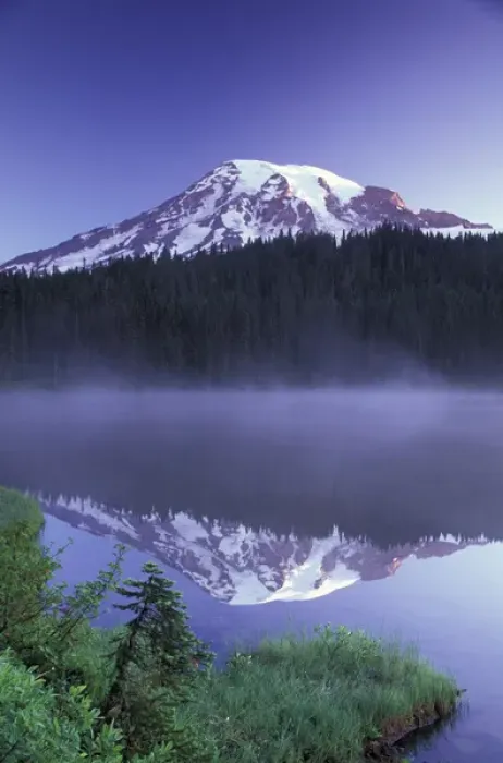 Framed Print : N. A. USA, Washington, Mt. Rainier Nat l Park Relection Lake, early morning Framed Print : N. A. USA, Washington, Mt. Rainier Nat l Park Relection Lake, early morning