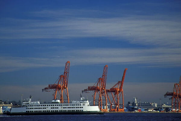 N. A. USA, Washington, Seattle. Port of Seattle ferry boat