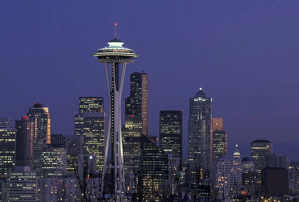 N. A. USA, Washington, Seattle Seattle skyline from Kerry Park