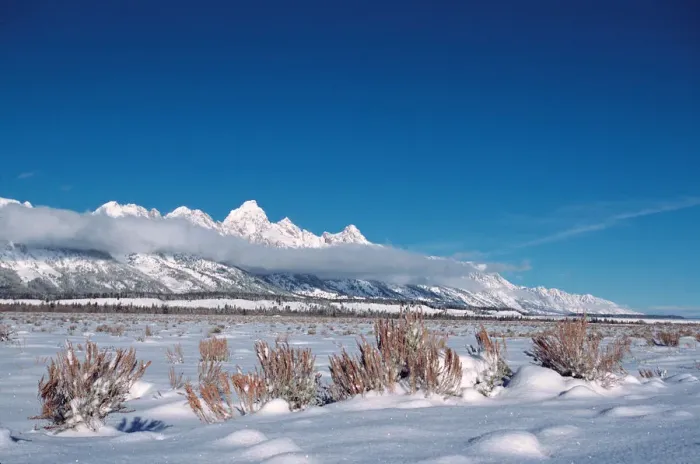 Framed Print : N. A. USA, Wyoming, Grand Teton Nat l Park Teton Range In Winter