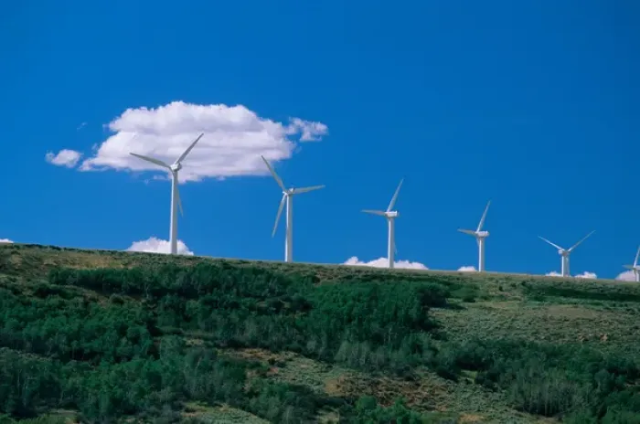 Framed Print : N. A. USA, Wyoming. Wind generators at Elk Mountain Framed Print : N. A. USA, Wyoming. Wind generators at Elk Mountain