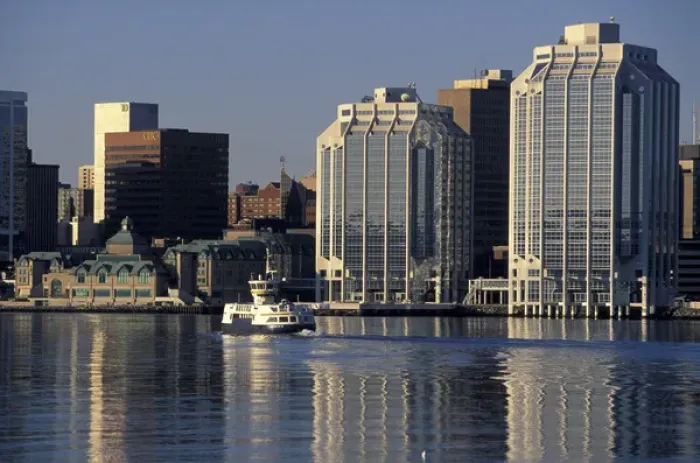 Framed Print : NA, Canada, Nova Scotia, Halifax Halifax skyline and ferry Framed Print : NA, Canada, Nova Scotia, Halifax Halifax skyline and ferry
