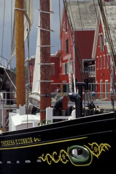 Framed Print : NA, Canada, Nova Scotia, Lunenburg. Atlantic Fisheries Museum buildings; details