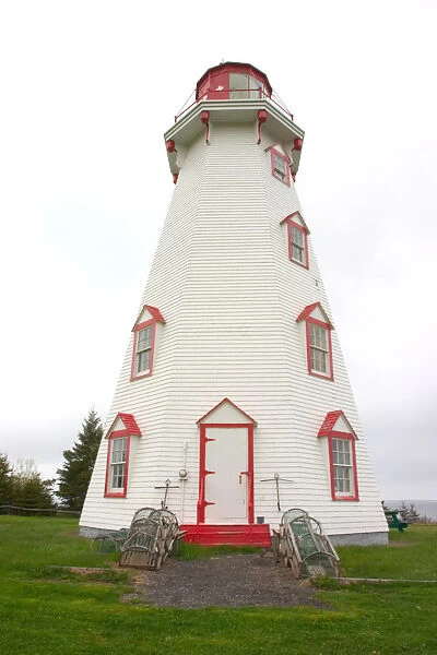 NA, Canada, Prince Edward Island. Panmure Island lighthouse
