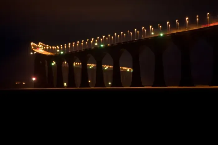 Framed Print : NA, Canada, Prince Edward Island, Borden-Carleton. Confederation Bridge linking Framed Print : NA, Canada, Prince Edward Island, Borden-Carleton. Confederation Bridge linking