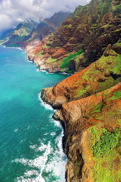 The Na Pali Coast, Coast Wilderness State Park, Kauai, Hawaii, USA