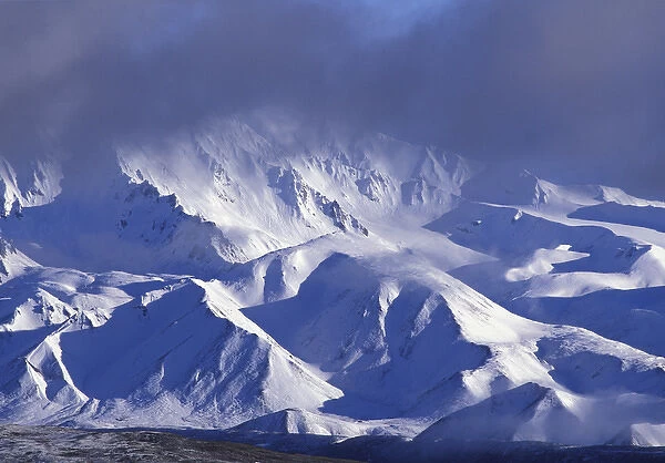 NA, USA, Alaska. Denali National Park. Mt McKinley (20, 320 ) and Alaskan Range