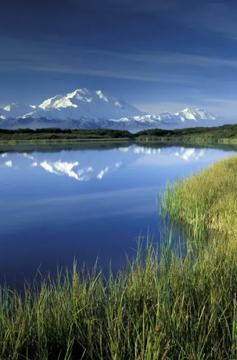 Framed Print : NA, USA, Alaska, Denali NP Mt. McKinley (20, 320 feet) Mountain reflected in Framed Print : NA, USA, Alaska, Denali NP Mt. McKinley (20, 320 feet) Mountain reflected in