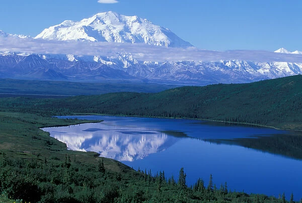 NA, USA, Alaska, Denali NP, Mt. McKinley (Denali, 20, 320 feet), the tallest peak in North Ameria