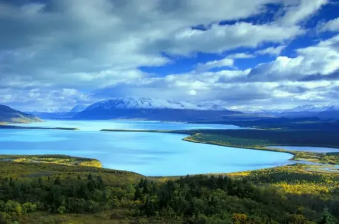 Framed Print : NA, USA, Alaska, Katmai NP, Naknek Lake. The green waters of Naklek Lake Framed Print : NA, USA, Alaska, Katmai NP, Naknek Lake. The green waters of Naklek Lake