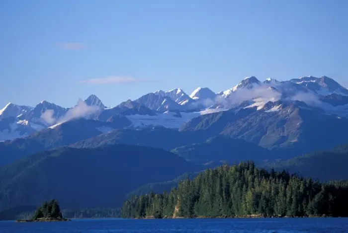 Framed Print : NA, USA, Alaska, Prince William Sound, Chugach Mountains, Chugach Mountains tower