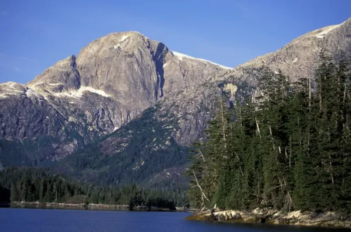 Framed Print : NA, USA, Alaska, Prince William Sound, Port Nellie Juan Glacier-clad mountains