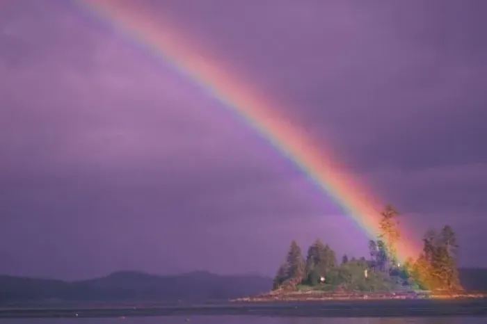 Framed Print : NA, USA, Alaska, Southeast Alaska, Inside Passage, Frederick Sound, Intense rainbow Framed Print : NA, USA, Alaska, Southeast Alaska, Inside Passage, Frederick Sound, Intense rainbow