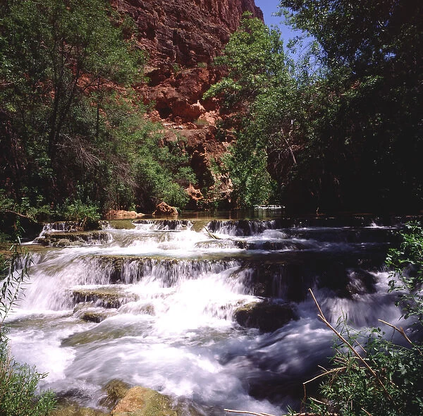NA, USA, Arizona. Grand Canyon National Park. Beaver Falls of Havasu Creek