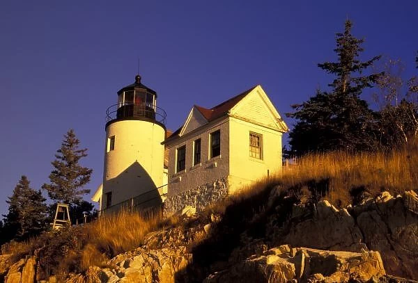 NA, USA, Maine, Bass Harbor Lighthouse