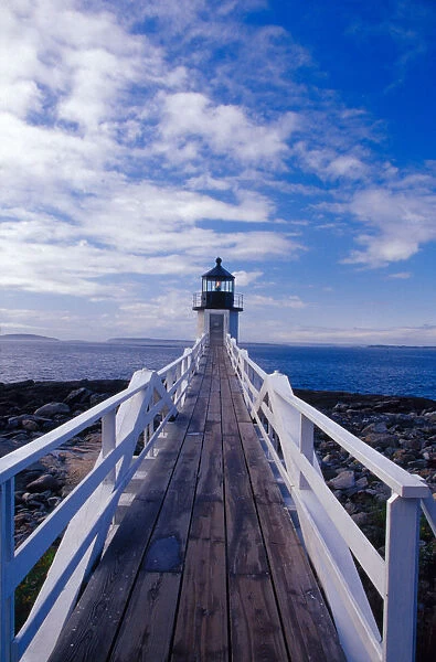 NA, USA, Maine, Port Clyde. Marshall Point lighthouse