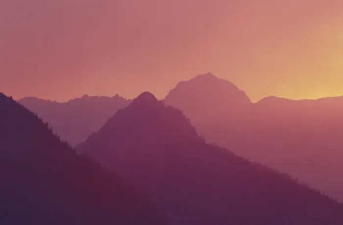 Framed Print : NA, USA, Montana, Glacier NP Sunset through forest fire smoke