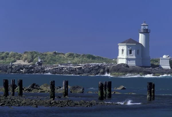 NA, USA, Oregon, Bandon, Coquille Lighthouse