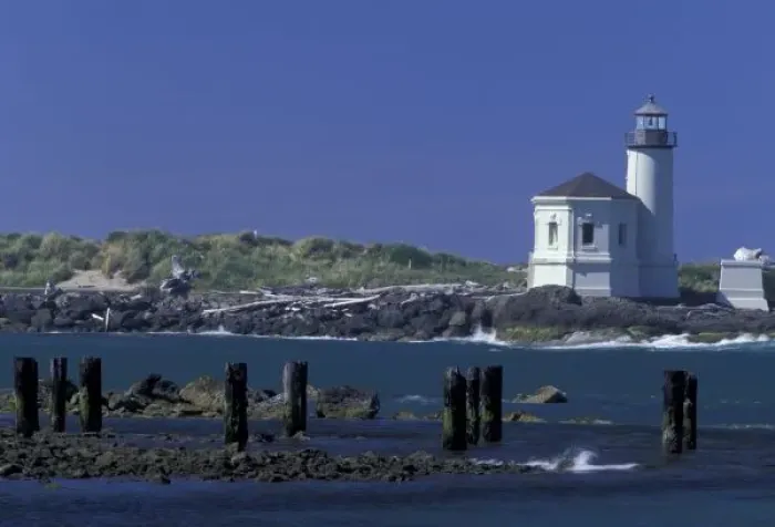 Framed Print : NA, USA, Oregon, Bandon, Coquille Lighthouse Framed Print : NA, USA, Oregon, Bandon, Coquille Lighthouse