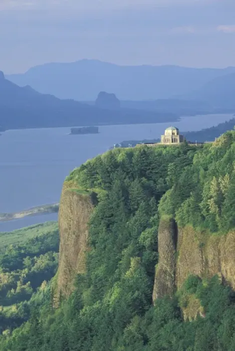 Framed Print : NA, USA, Oregon, Columbia River Gorge NSA View of Vista House from Chanticleer Point Framed Print : NA, USA, Oregon, Columbia River Gorge NSA View of Vista House from Chanticleer Point
