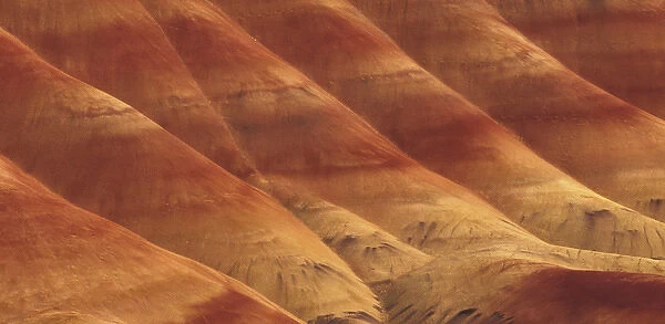 NA, USA, Oregon, Painted Hills National Monument, Rolling Bright Colored Hills