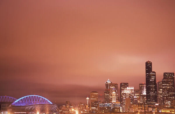 NA, USA, WA, King County, Seattle, downtown and Qwest Field