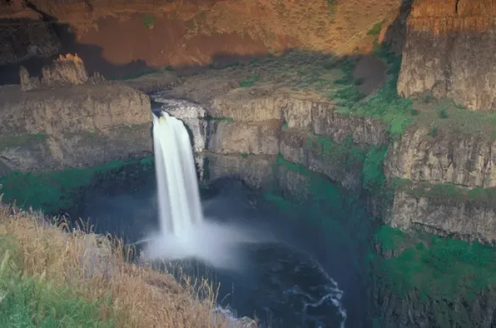 Framed Print : NA, USA, Washington, Eastern Washington, Washtucna. Palouse Falls State Park