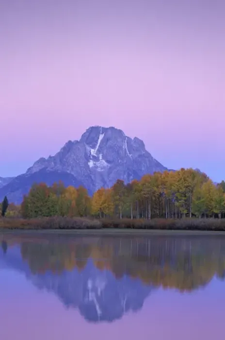 Framed Print : NA, USA, Wyoming, Grand Teton National Park. Mount Moran towers over aspen trees Framed Print : NA, USA, Wyoming, Grand Teton National Park. Mount Moran towers over aspen trees