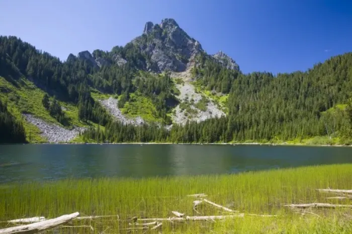 Framed Print : NA, WA, Wild Sky Wilderness, Eagle Lake and Merchant Peak Framed Print : NA, WA, Wild Sky Wilderness, Eagle Lake and Merchant Peak