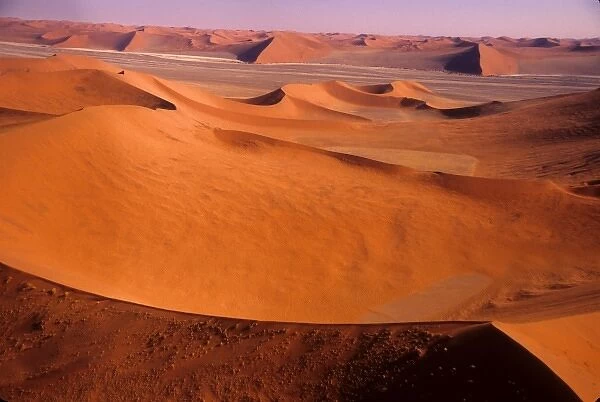 Namibia: Namibia Desert, Sossosvlei Dunes, Aerial scenic