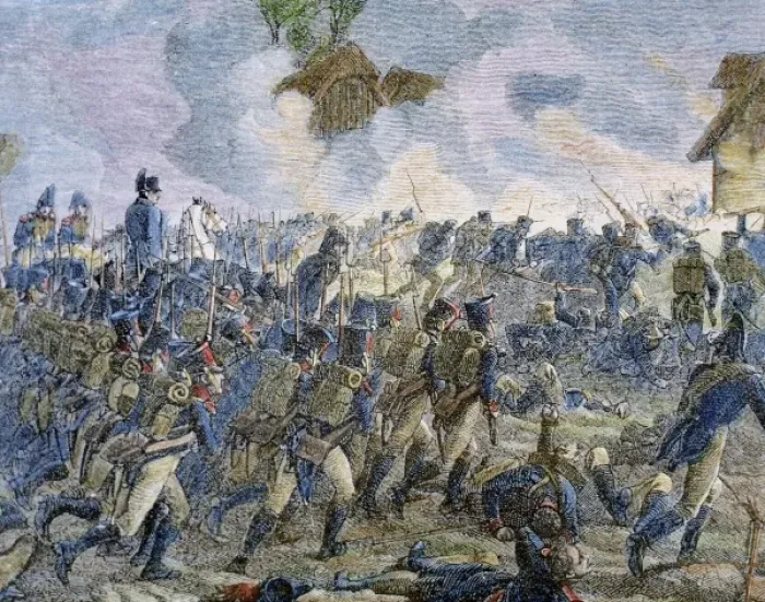 Framed Print : Napoleonic Wars (1796-1815). Battle of the Rothiere (1814-02-01). Napoleon