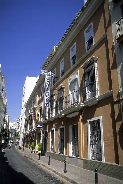 Narrow street in Seville, Spain