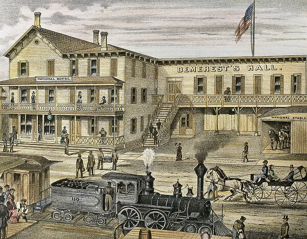 National Hotel. Warwick, 1875. New York. Estados Unidos