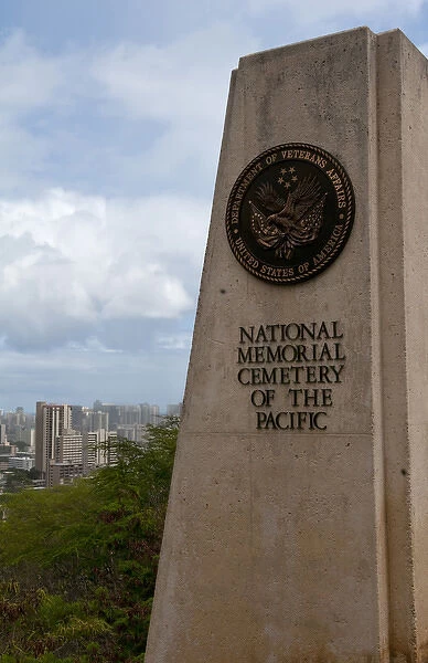 National Memorial Cemetery Pacific Punchbowl in Honolulu Hawaii Oahu