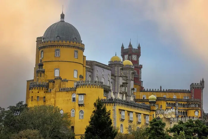 Framed Print : The National Palace in Sintra, Portugal