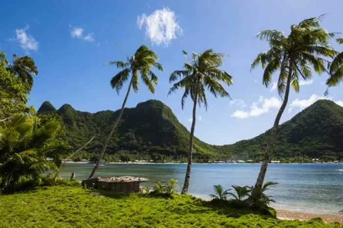 Framed Print : National Park of American Samoa, Tutuila island, American Samoa, South Pacific