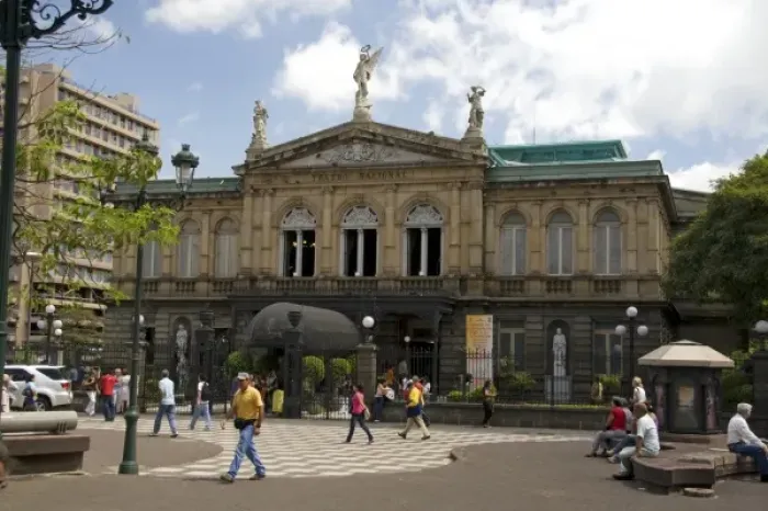 Framed Print : The National Theatre of Costa Rica is located in the central section of San Jose, Costa Rica