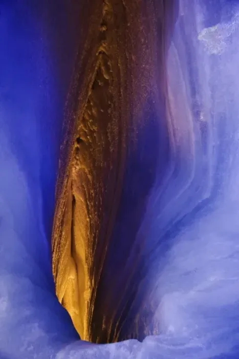 Framed Print : Natural area inside Glacier Palace, Klein Matterhorn, near Zermott, Switzerland