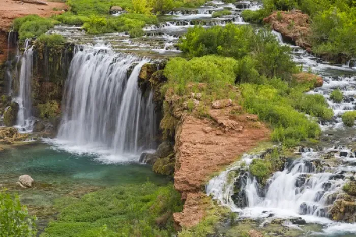 Framed Print : Navajo Falls on the Havasupai Reservation in Arizona, USA