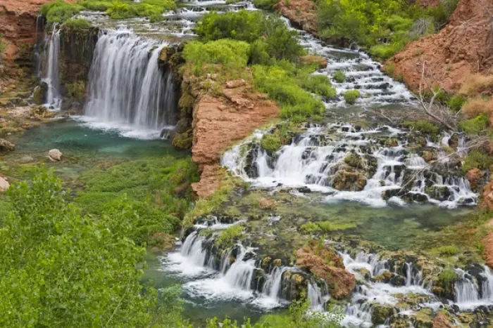 Framed Print : Navajo Falls on the Havasupai Reservation in Arizona, USA Framed Print : Navajo Falls on the Havasupai Reservation in Arizona, USA