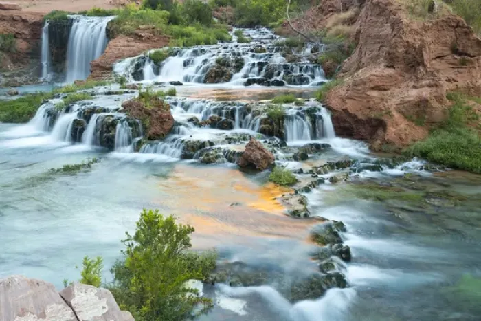 Framed Print : Navajo Falls on the Havasupai Reservation in Arizona, USA Framed Print : Navajo Falls on the Havasupai Reservation in Arizona, USA