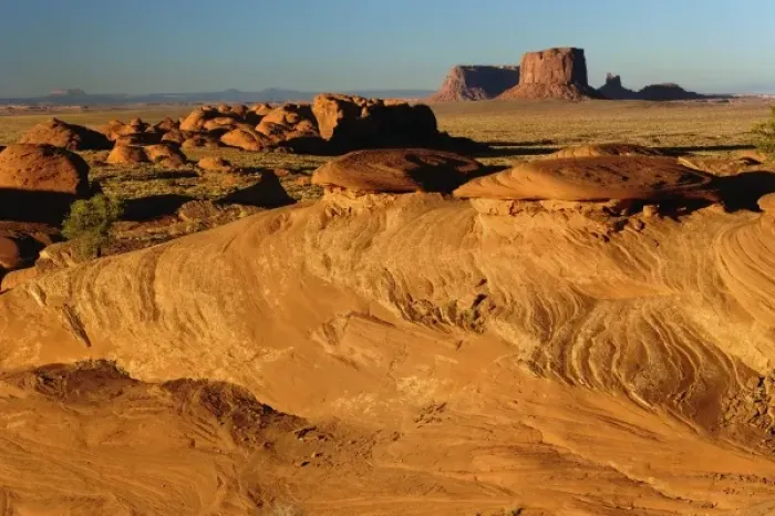 Framed Print : Navajo Tribal Park, Monument Valley, at sunset, Arizona