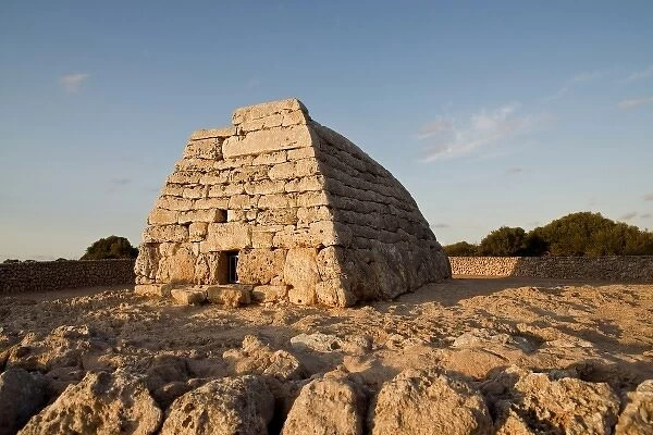 Naveta dels Tudons. Megalithic culture. Bronze Age. Near Ciutadella. Menorca island